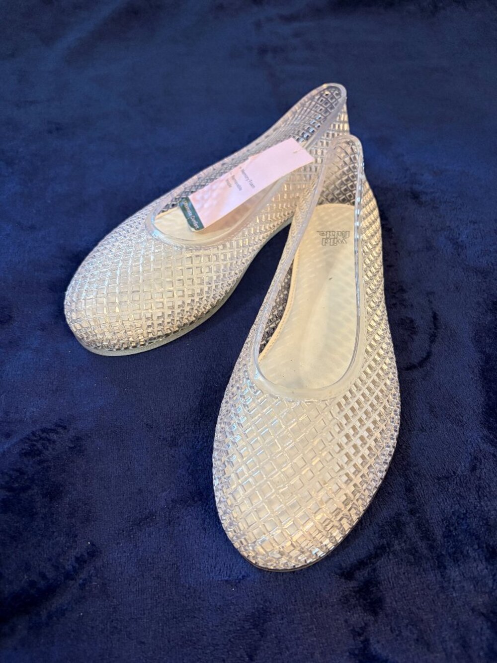 BRAND NEW Wild Fable Clear Jelly Flats, Women's Size 8 Slip-On Shoes